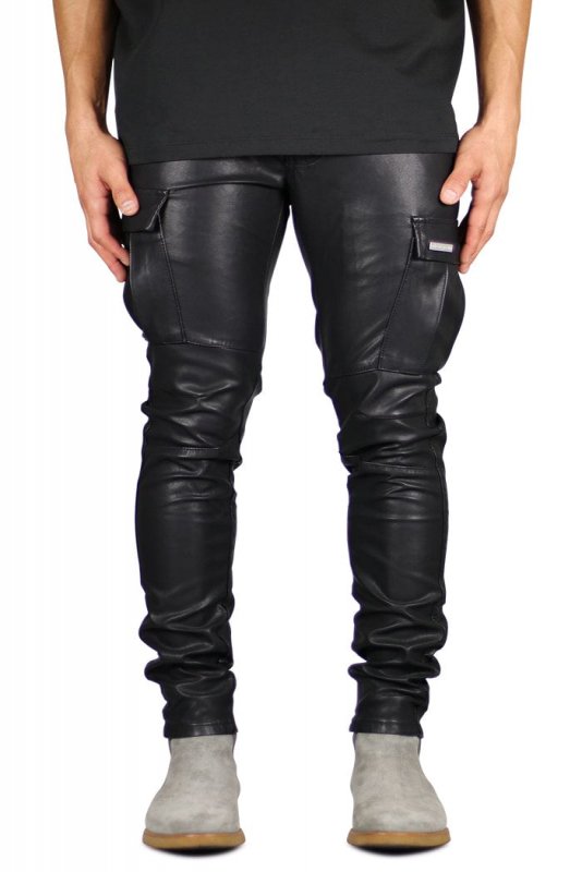 Leather Cargo Pants