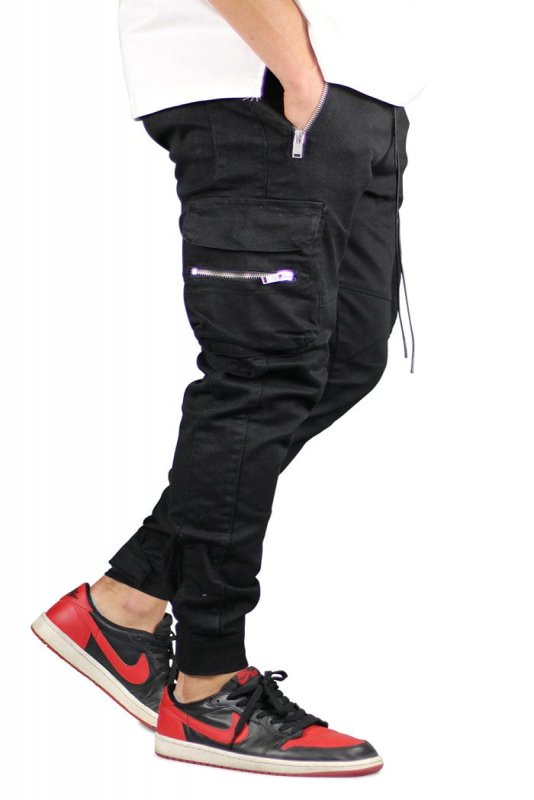 Black Combat Cargo Pants