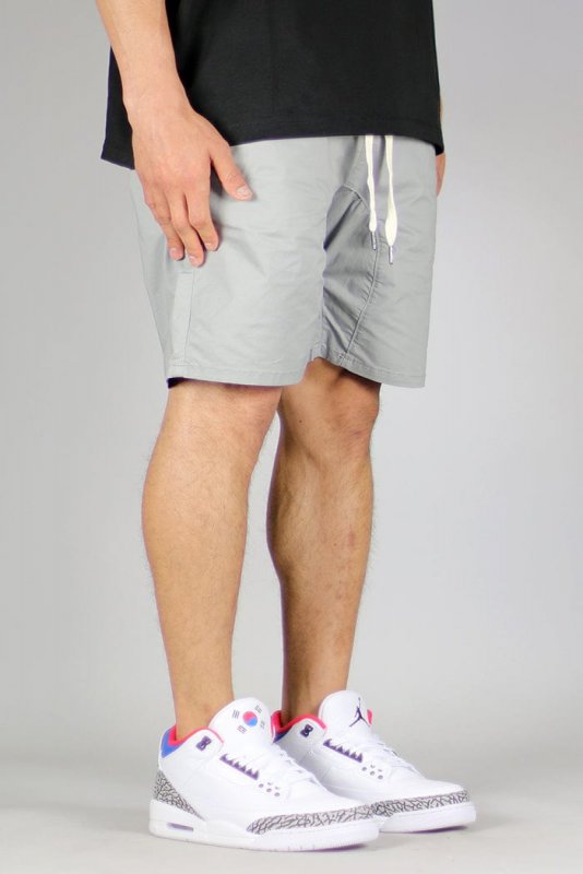 Gray Drop Crotch Shorts