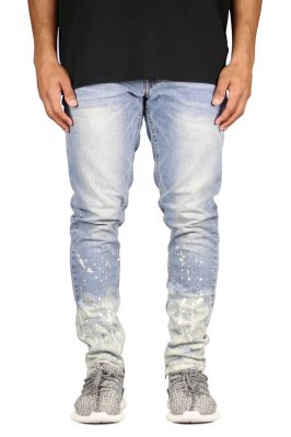 Flame Blue Zipper Jeans
