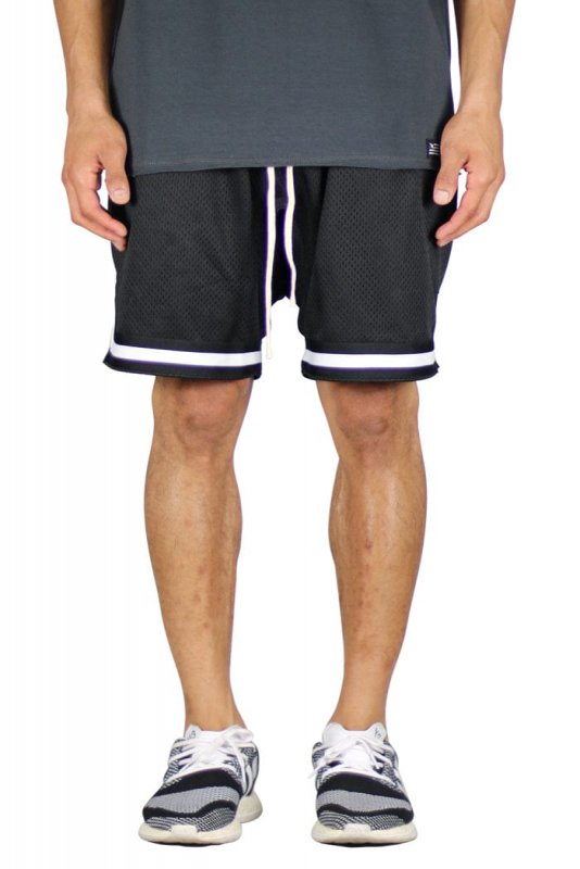 Black Mesh Shorts