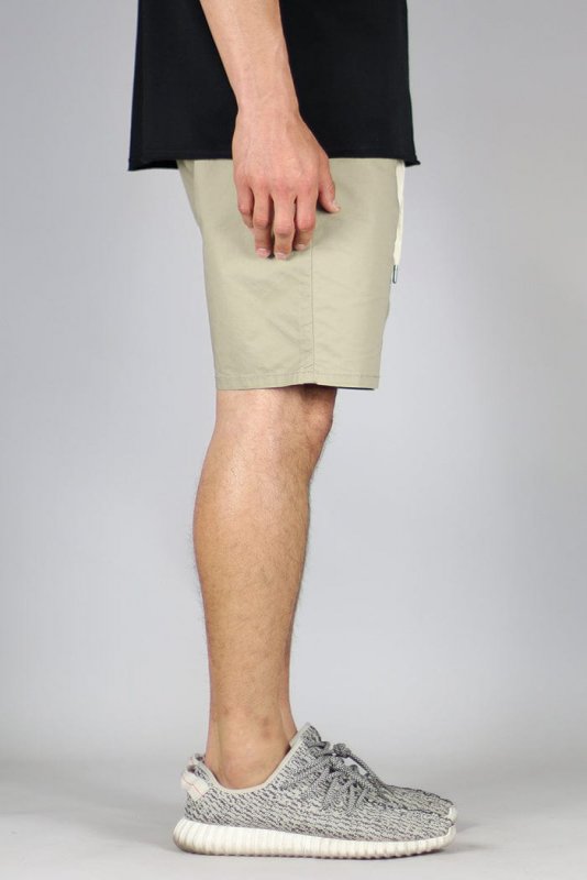 Khaki Drop Crotch Shorts