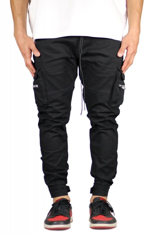 Black Combat Cargo Pants