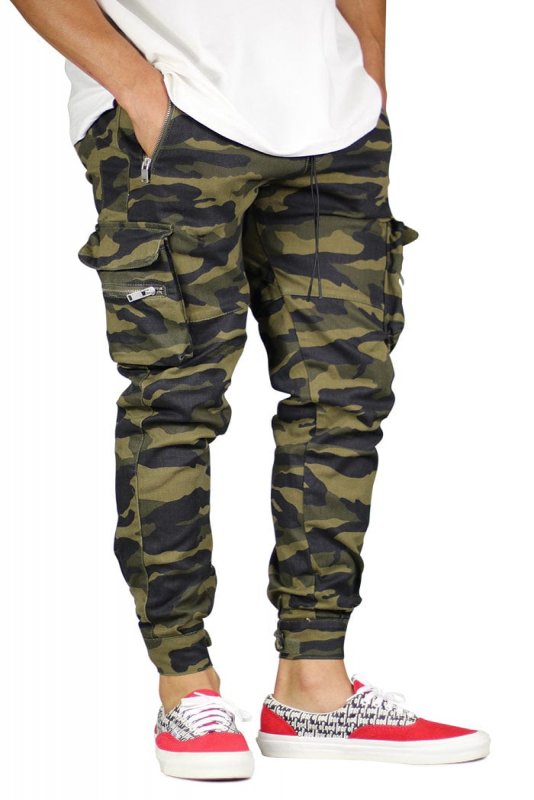 Olive Camo Combat Cargo Pants