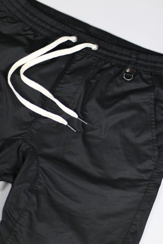Black Drop Crotch Shorts