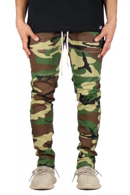 Woodland Camo Zipper Pants