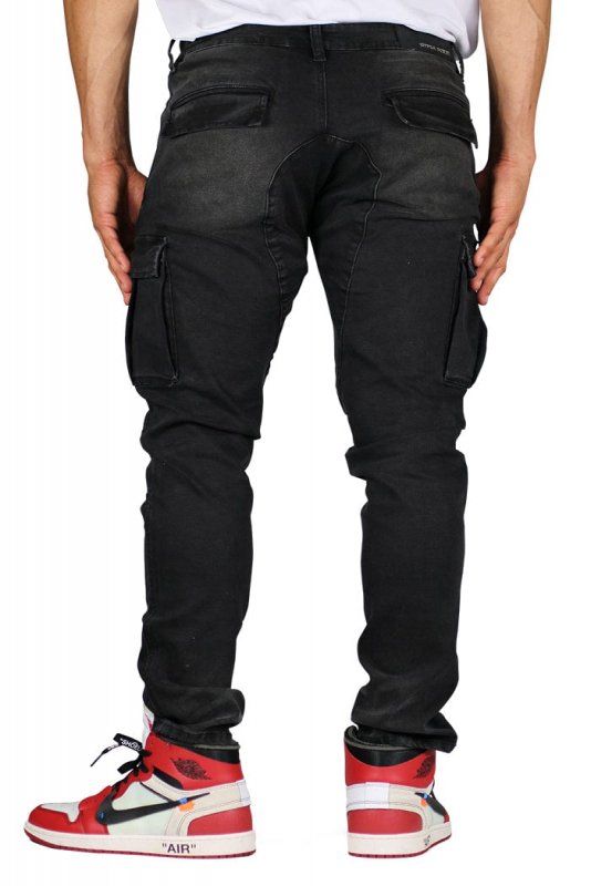 Black Cargo Jeans