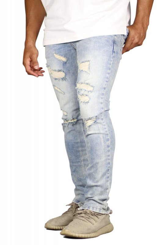 LT.Blue Gao Zipper Jeans