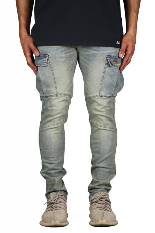 Indigo Cargo Jeans