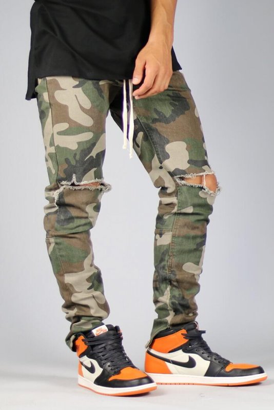 Camo Nate Zipper Pants