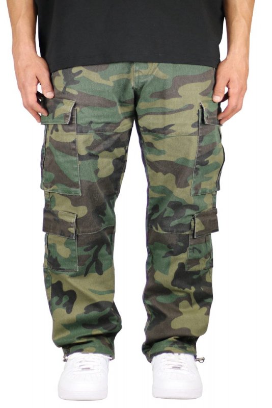 Camo 8 Pocket Cargo Pants