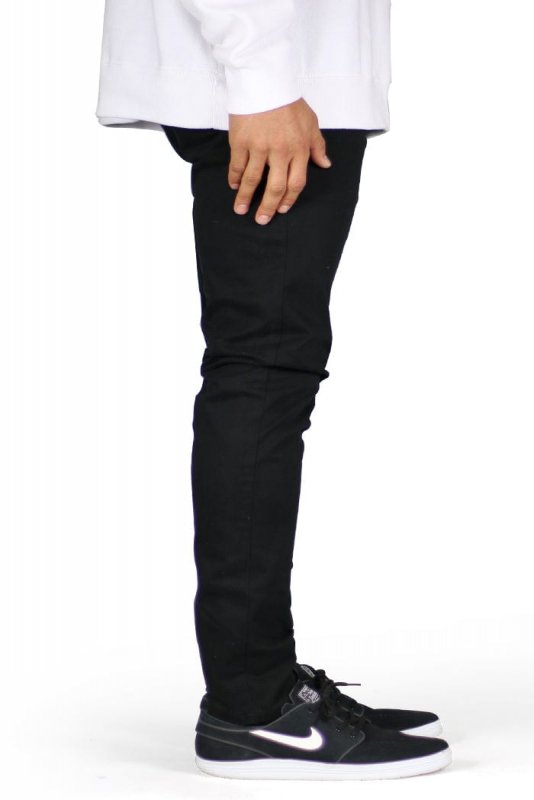 Black Skater Chino Pants