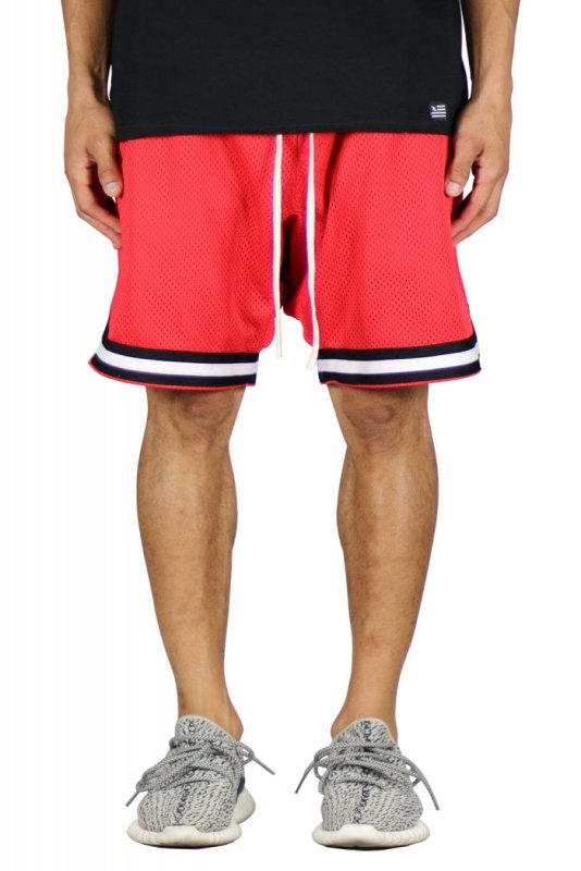 Red Mesh Shorts