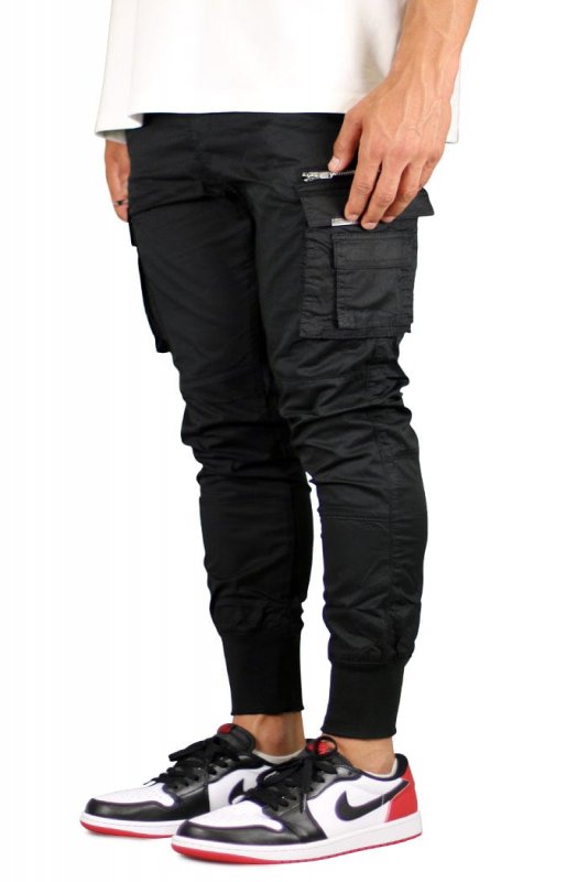 Black Cool Cargo Joggers