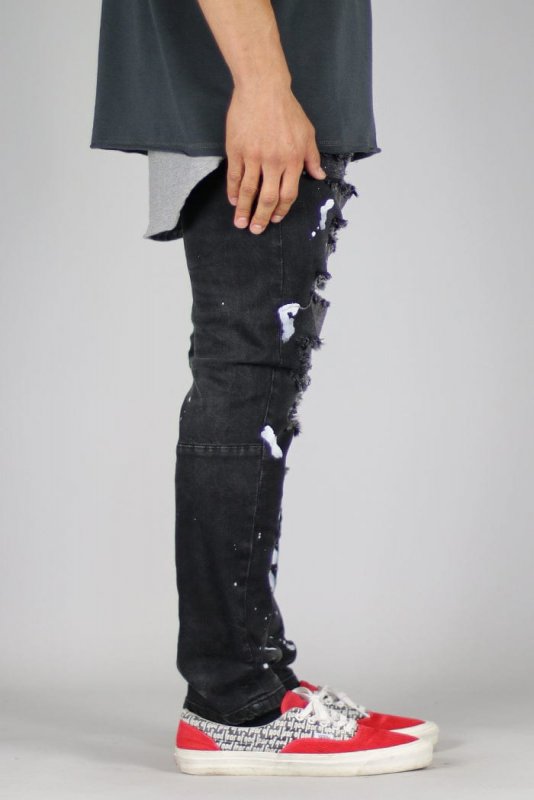 Black Rag Splatter Jeans