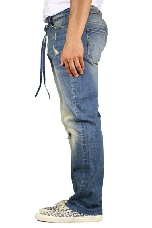 Deep Blue Straight Jeans