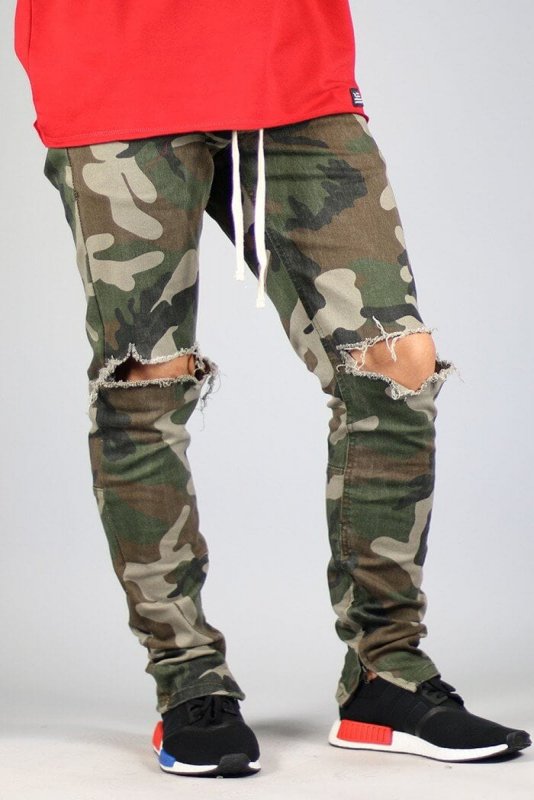 Camo Nate Zipper Pants