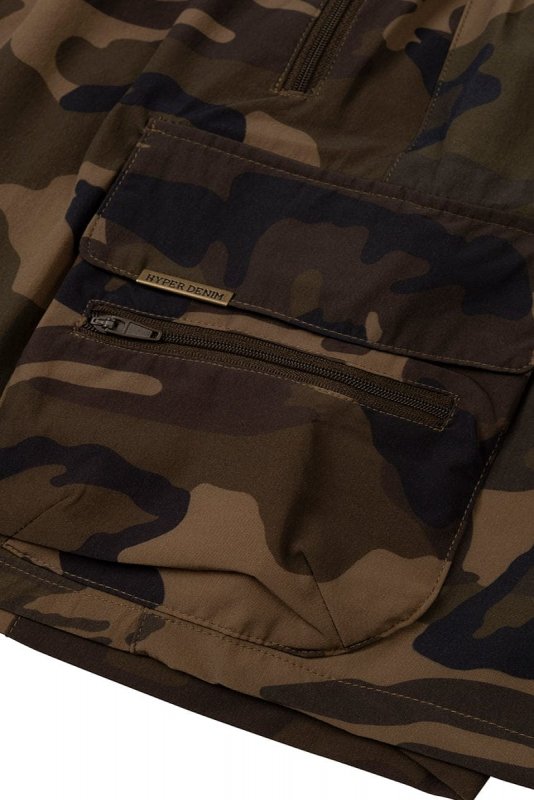 Olive Camo Cool Nylon Cargo Shorts