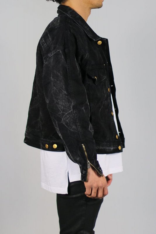 Thunder Black Denim Jackets