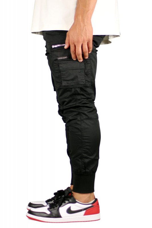 Black Cool Cargo Joggers