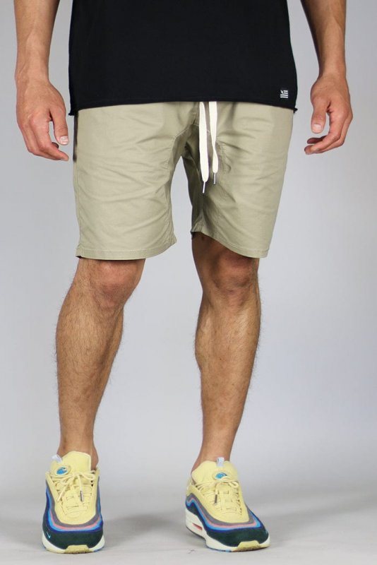 Khaki Drop Crotch Shorts