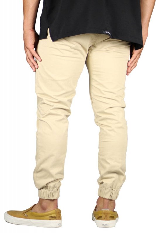 Khaki Drop Crotch Joggers