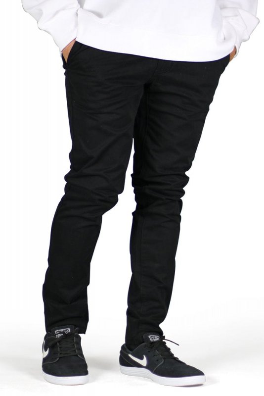 Black Skater Chino Pants