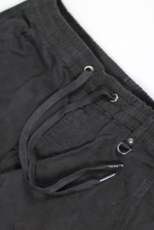 Black Cargo Joggers