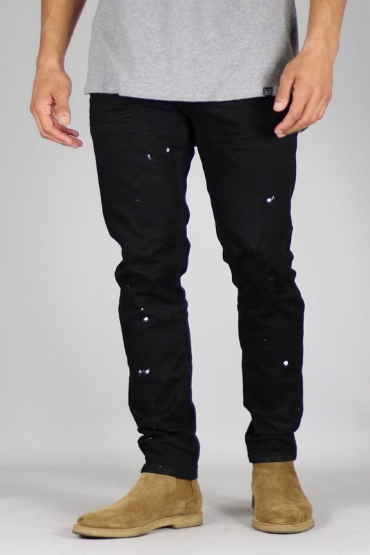 Jet Black Burst Jeans