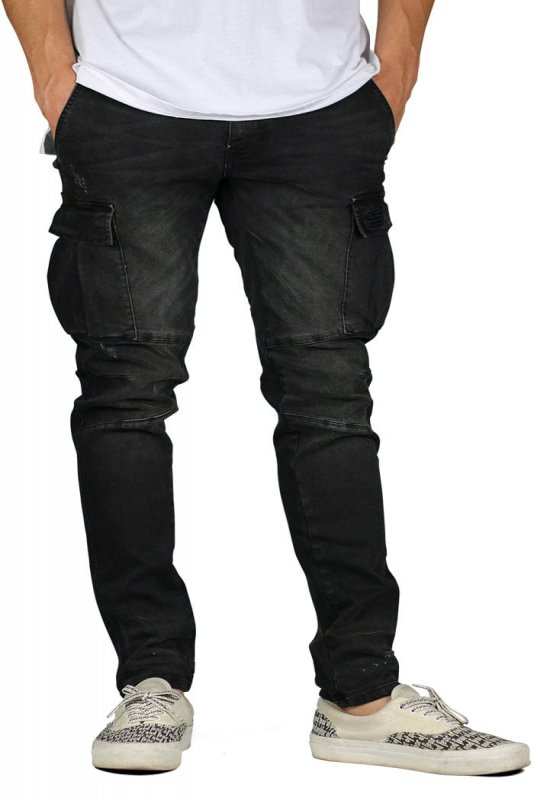 Black Cargo Jeans
