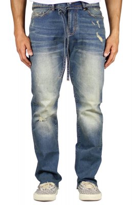 Deep Blue Straight Jeans
