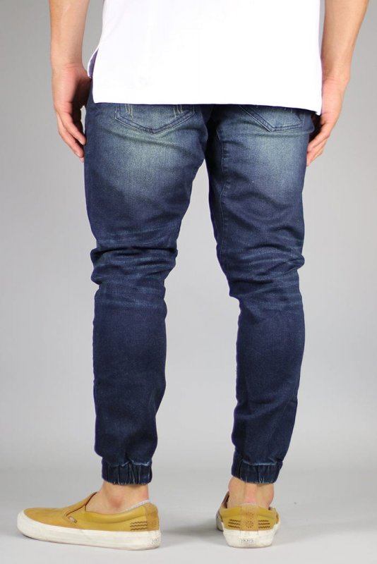 DK Blue Drop Crotch Denim Joggers