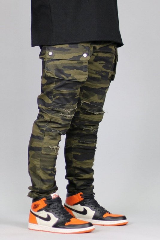 Olive Camo Cargo Pants