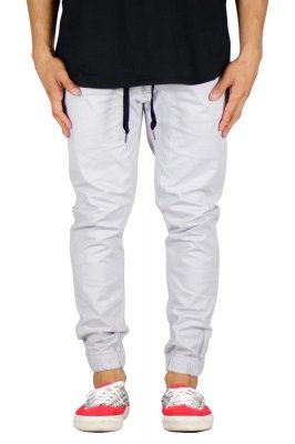 Gray Drop Crotch Joggers