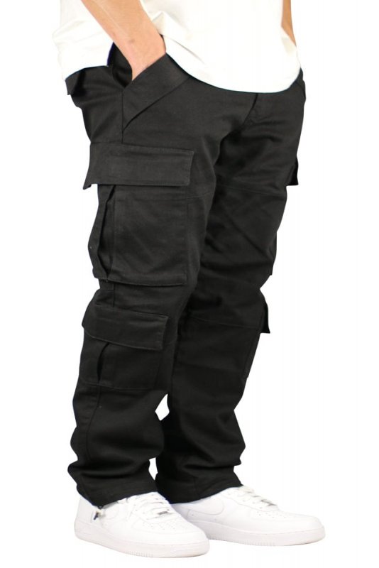 Black 8 Pocket Cargo Pants