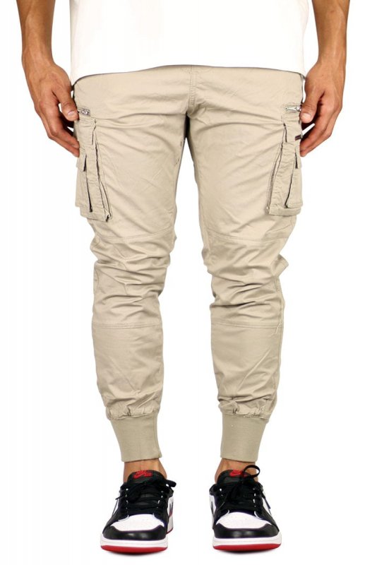 Taupe Cool Cargo Joggers