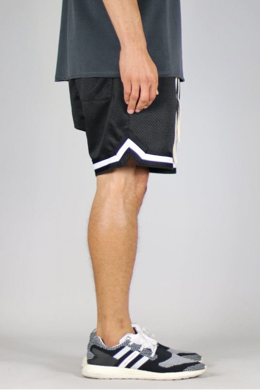 Black Mesh Shorts