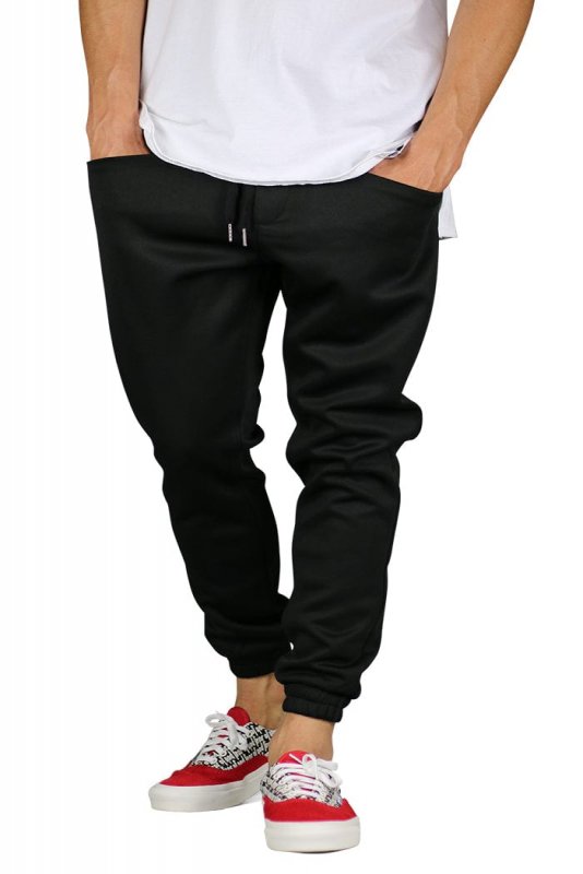 Black Neoprene Jogger