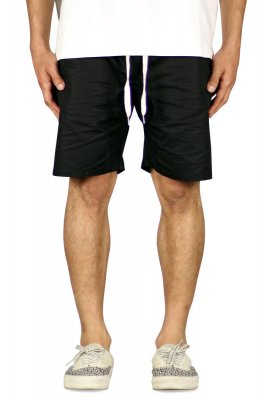 Black Drop Crotch Shorts