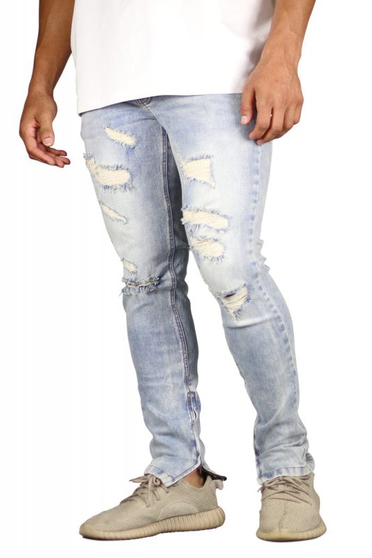 LT.Blue Gao Zipper Jeans