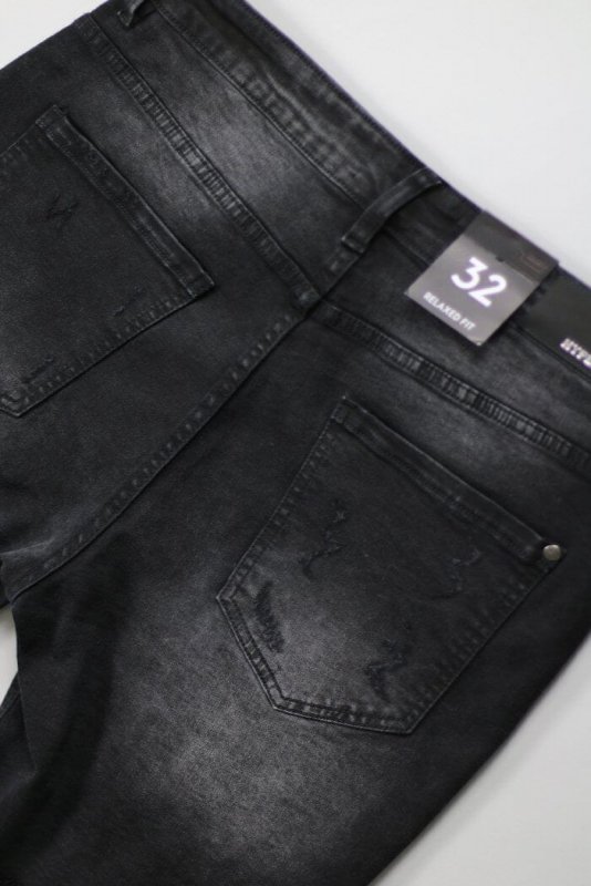 Black Thrasher Denim Shorts