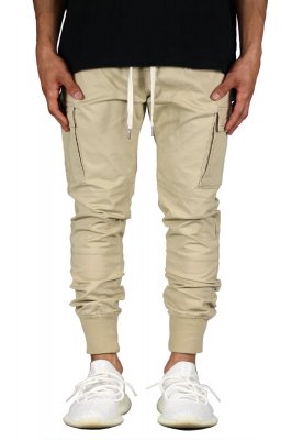 Khaki Cargo Joggers