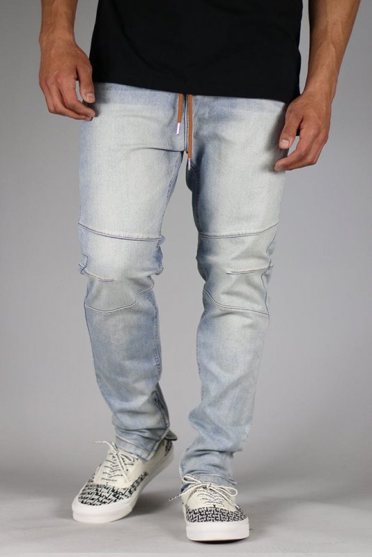 LT.Blue Gnu Zipper Jeans