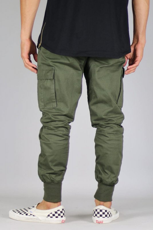 Olive Cargo Joggers