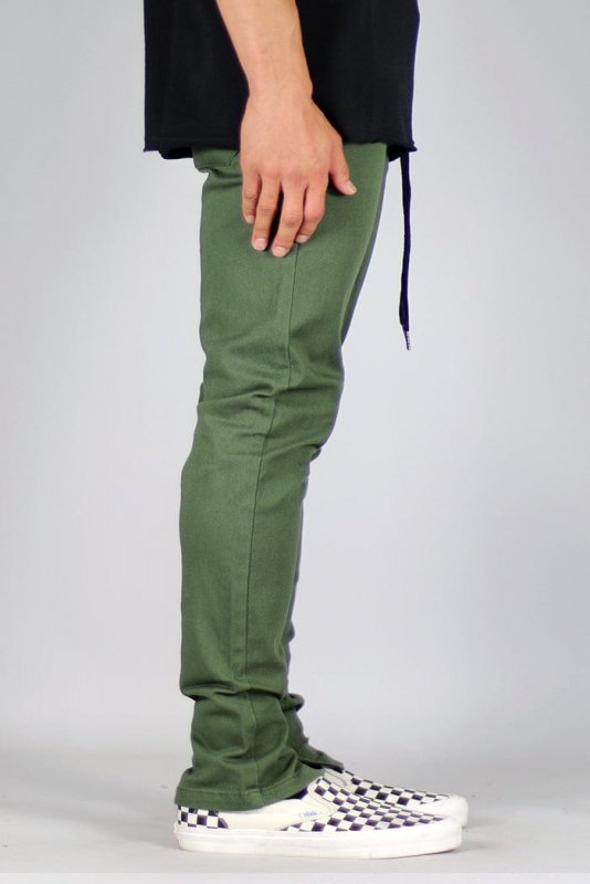 Olive Zipper Pants