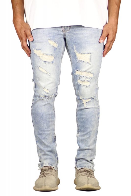 LT.Blue Gao Zipper Jeans