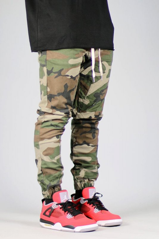 Camo Drop Crotch Joggers