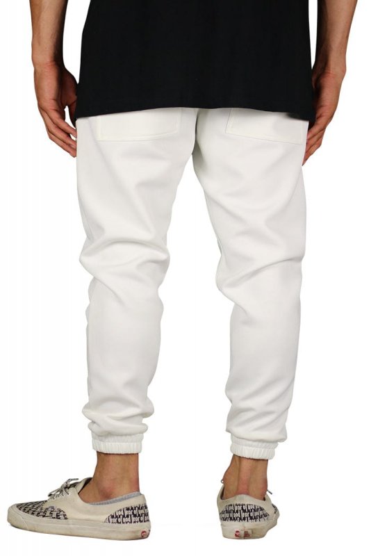 Cream White Neoprene Joggers