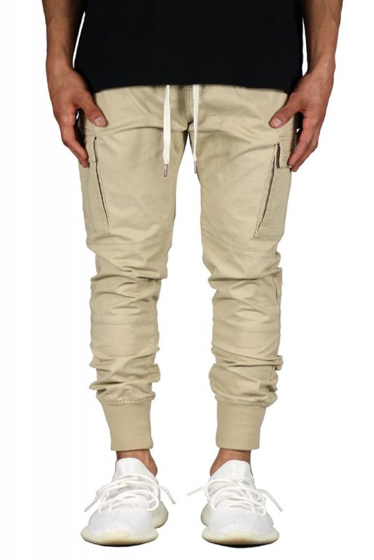 Khaki Cargo Joggers