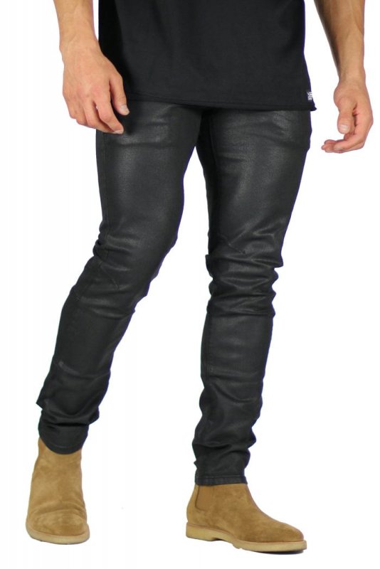 Wax Coated Slim Jeans